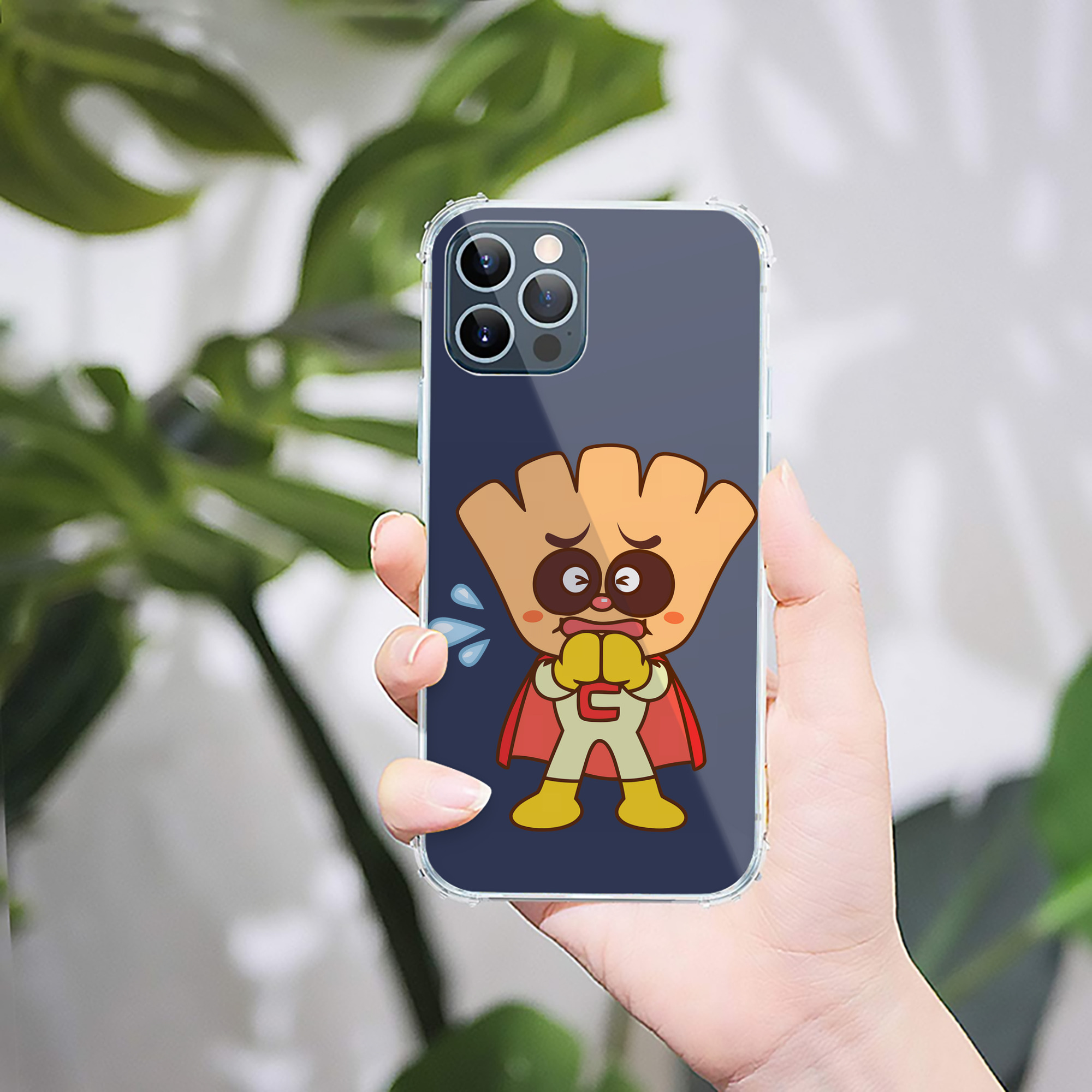 （画像用） アンパンマン Anpanman 【iPhone 12シリーズ対応】透明スマホケース（クリアソフトケース）